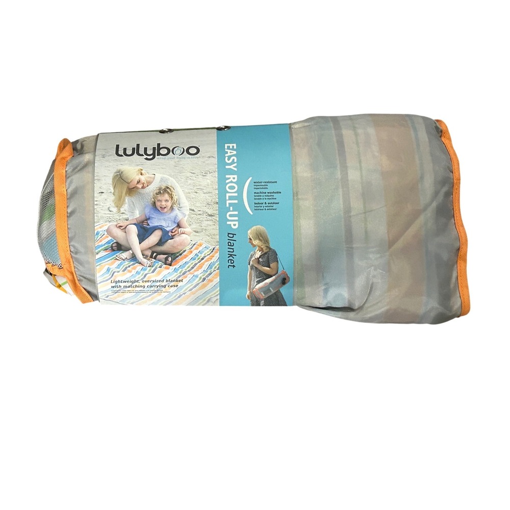 Lulyboo Easy Roll-Up Blanket Water Resistant Indoor Outdoor Carrying Case NWT